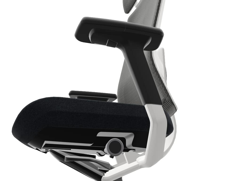 Silla de Oficina o Escritorio Profesional Top Actiu TNK Flex Shadow Blue Respaldo Malla Ergonómica, Brazos Regulables 3D con certificación 24h hasta 150kg