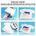 HTVRONT Sublimation Paper 8.5 x 11 Inches - 150 Sheets 105g Excellent Ink Release Sublimation Transfer Paper for Tumblers, Mugs, T-shirts