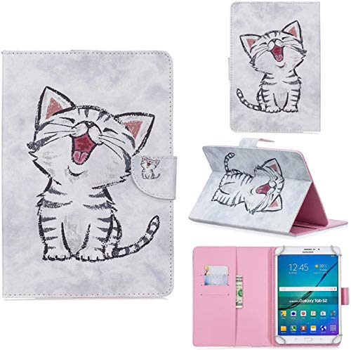 Amlope Housse Coque pour Universal 9-10.5 Pouces Tablette, Cuir Flip Etui pour Huawei T3/T5 10, T10S, iPad 9.7-11", Samsung T580/T510/T500/P610, Lenovo M10/M10 Plus, X306 Cover