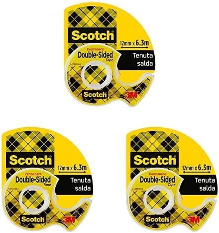 Nastro Biadesivo Scotch - 12.7mm X 7.89m, Trasparente, Con Dispenser Portatile - Foto 14
