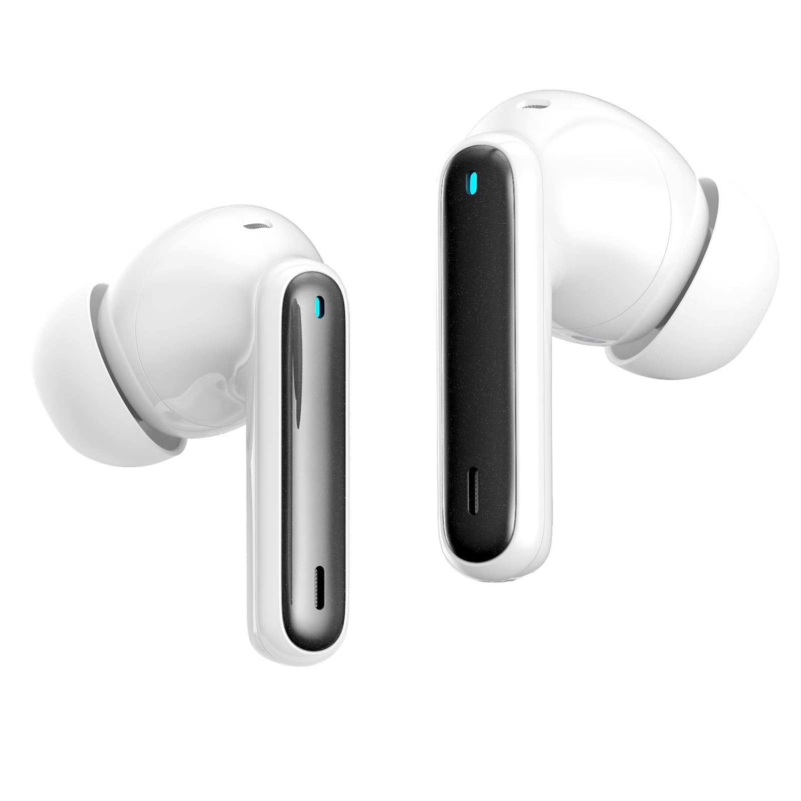 Wireless Earbuds, Bluetooth 5.3 Headphones HiFi Stereo 50H Playback LED Digital Display Ear Buds with ENC Noise Canceling Headset, IPX7 Waterproof Earphones for Gym/Running/Work(Black)