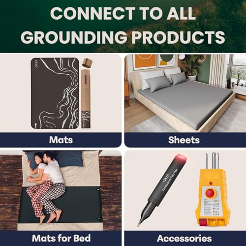 Image of GAYA Grounding Plug Adapter, Dual Port Splitter for Mats and Sheets