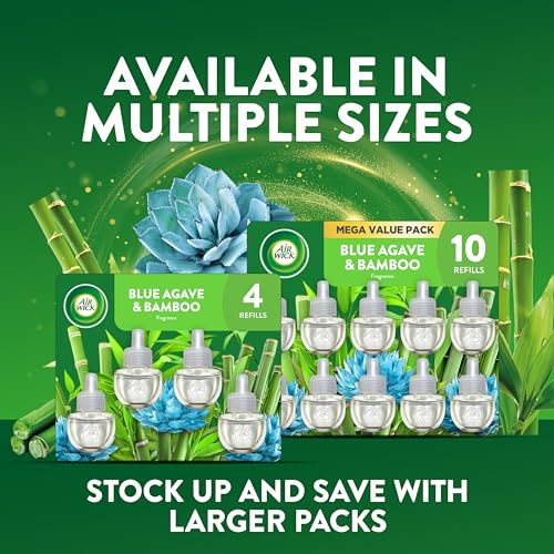 Air Wick Plug In Refills, Blue Agave and Bamboo, Essential Oils,10 count - image 7