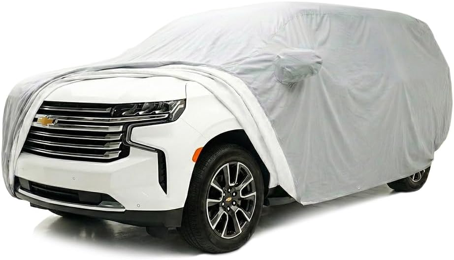 CarsCover Custom Fits for Chevy Tahoe SUV Car Cover Heavy Duty All Weatherproof Ultrashield Wagon Covers