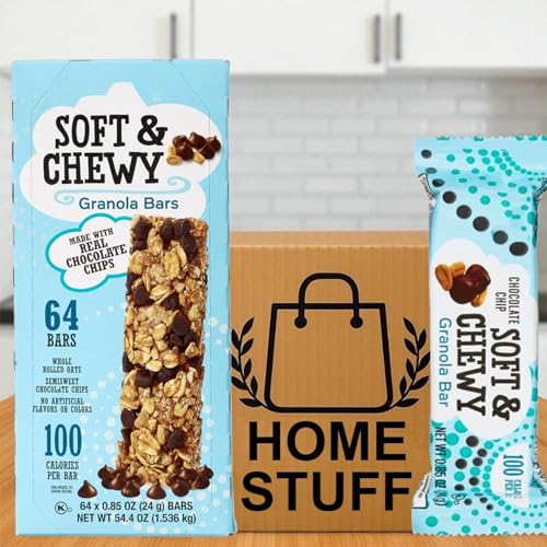Soft & Chewy Granola Bars, 64 count, Great for School