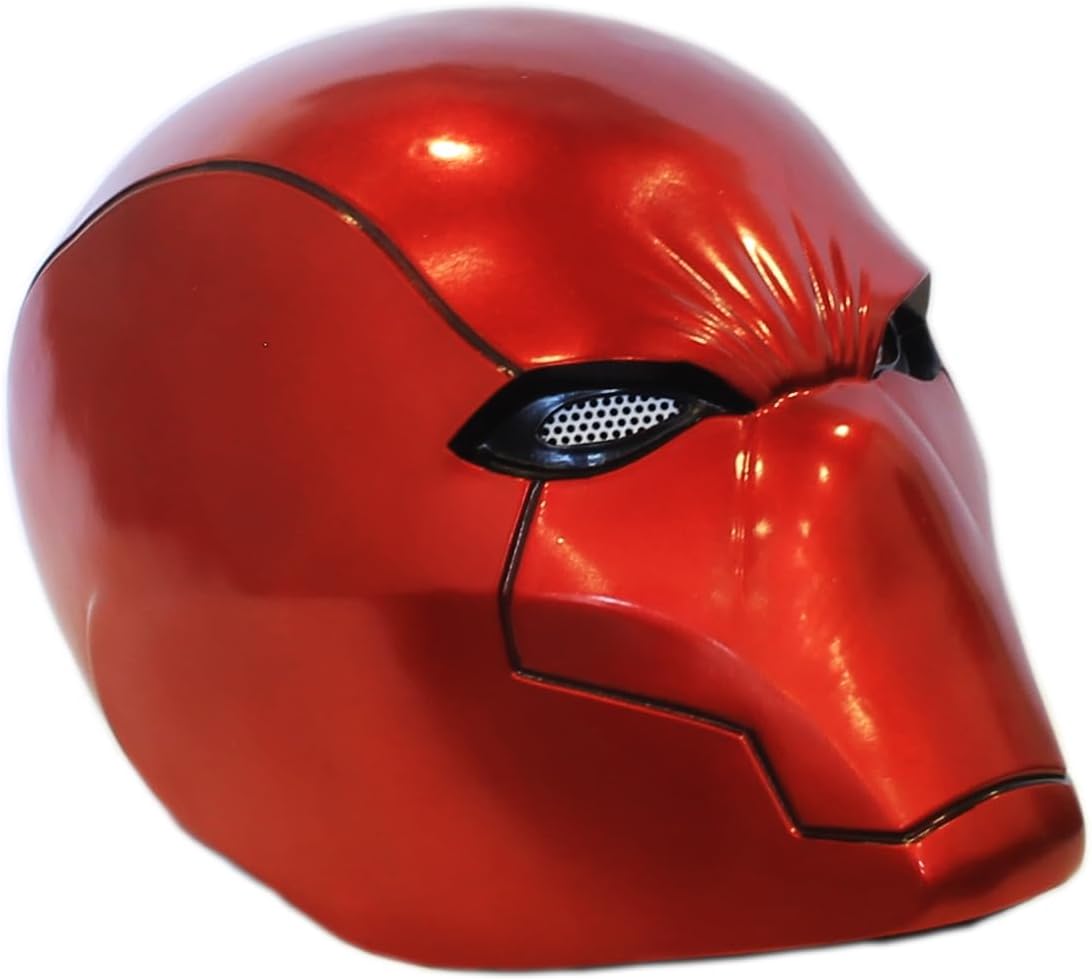 Red Hood Helmet Cosplay Costume Costume accessories Red Hood Mask Deluxe Cosplay Prop for Fans Collector's Edition
