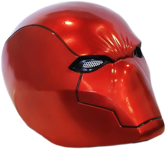 Red Hood Helmet Cosplay Costume Costume accessories Red Hood Mask Deluxe Cosplay Prop for Fans Collector's Edition