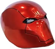 Red Hood Helmet Cosplay Costume Costume accessories Red Hood Mask Deluxe Cosplay Prop for Fans Collector's Edition