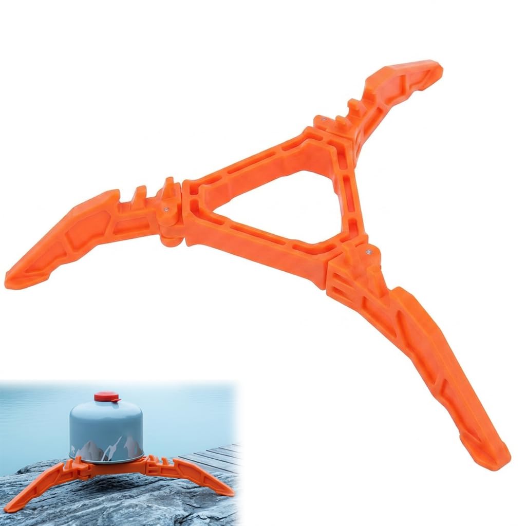 Foldable Gas Canister Stand Strong Gas Tank Bracket for Camping Stove