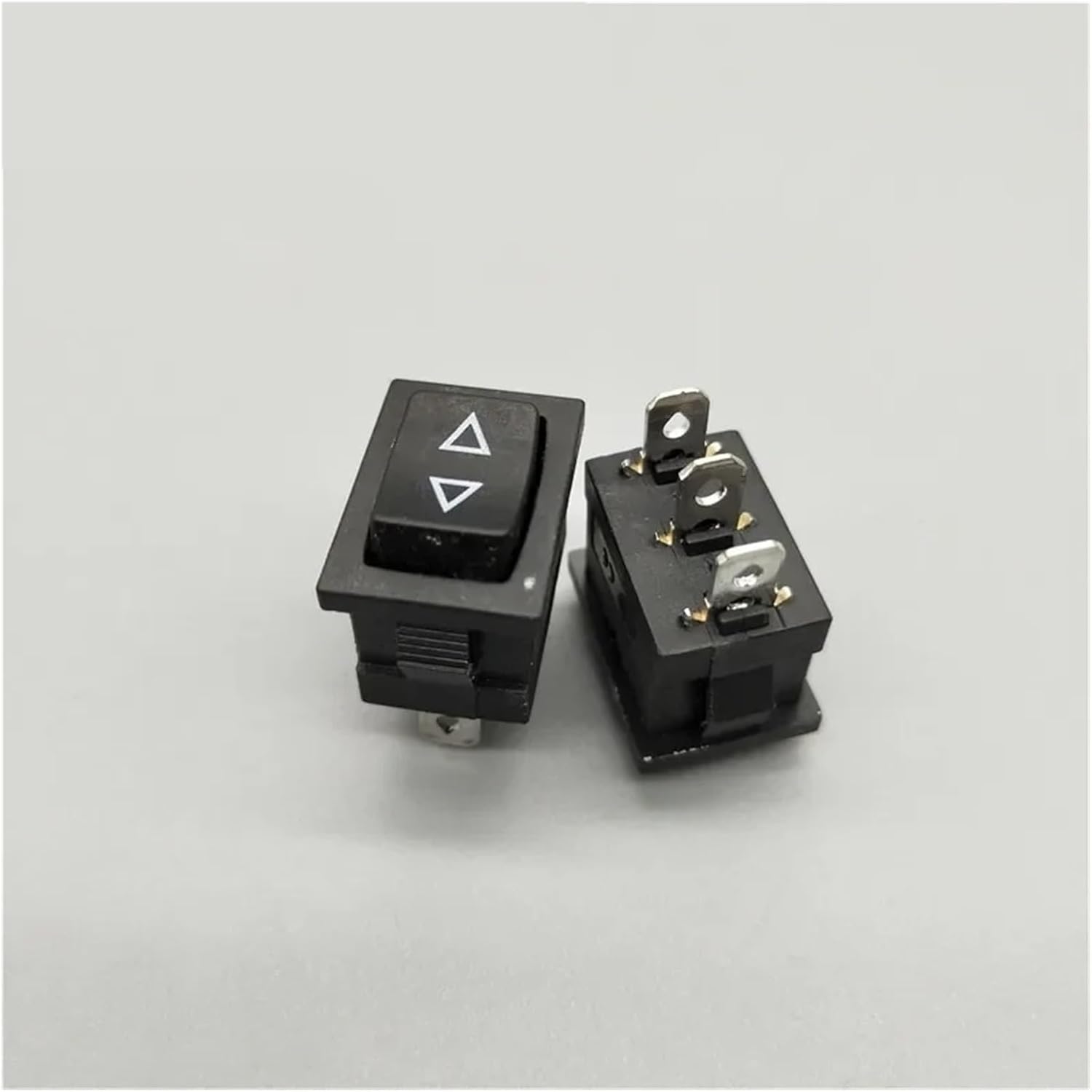 Power switch, Rocker Switch, Pack Of 5 KCD1 Black 3 Pin 6 On Off On 6A 250V 10A 125V(3 Pin Self Reset)