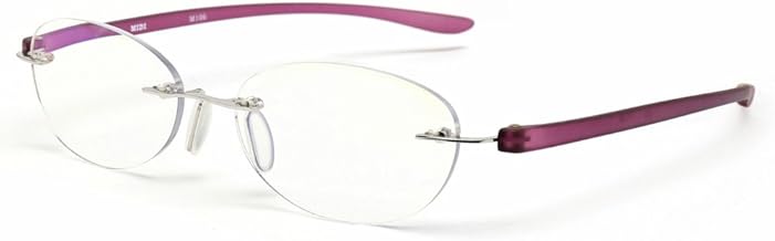 [MIDI ミディ] やさしく、きれいに見えるリーディンググラス」 老眼鏡 レディース おしゃれ ブルーライトカット 紫外線カット 軽量フチなしフレーム (M-106N)