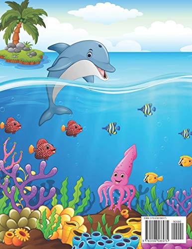 Sea Activity Book with Mazes, Coloring Pages, Dot to Dot, Word Search Puzzles, Find the Difference, Cut & Paste & More: Gender Neutral Ocean Activity ... Sea Creature Activities (Kids Activity Books) image 4
