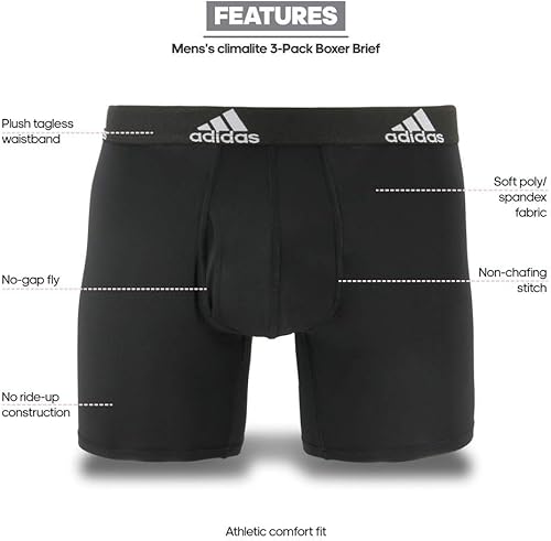 Miniatura 8 de Adidas Men's Performance (3-Pack) Boxer Brief Discontinued