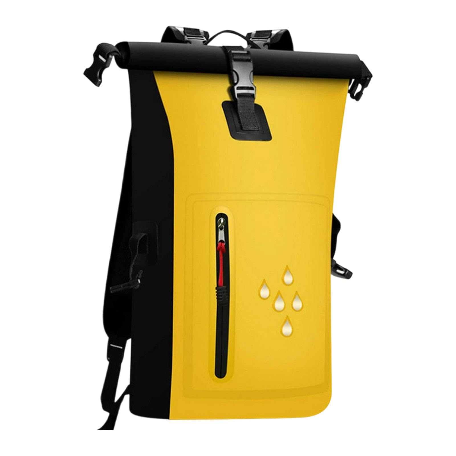 Milageto Borsa stagna Impermeabile, Sacca stagna da 25 Litri, Borsa Galleggiante Resistente agli Strappi, Zaino Impermeabile per Kayak, Canoa, Campeggio