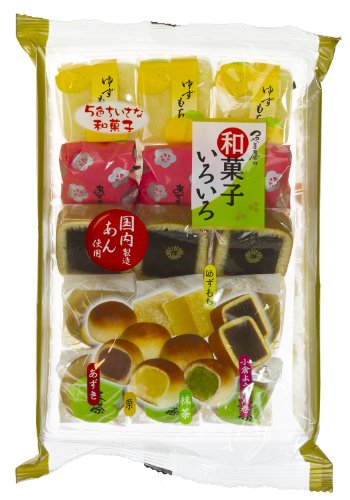 5-color Traditional Japanese Mini-Confectionery Holiday Bundle (Japanese Import) by Tsuyamaya
