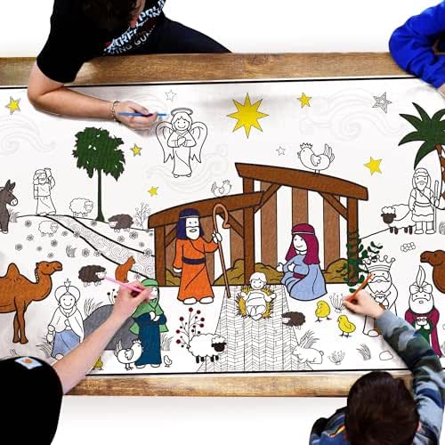 Amazon.com: Large Coloring Poster - Classic Coloring Sheets for Kids ...