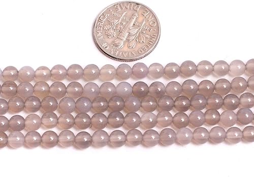 Miniatura 651 de GEM-Inside - Cuentas sueltas de piedra de lava negra natural de 0.315 in para hacer joyas, 15 pulgadas Cordierita de grado A