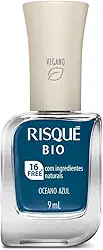 Risqué Esmalte Bio Azul Cremoso Oceano Azul 9Ml