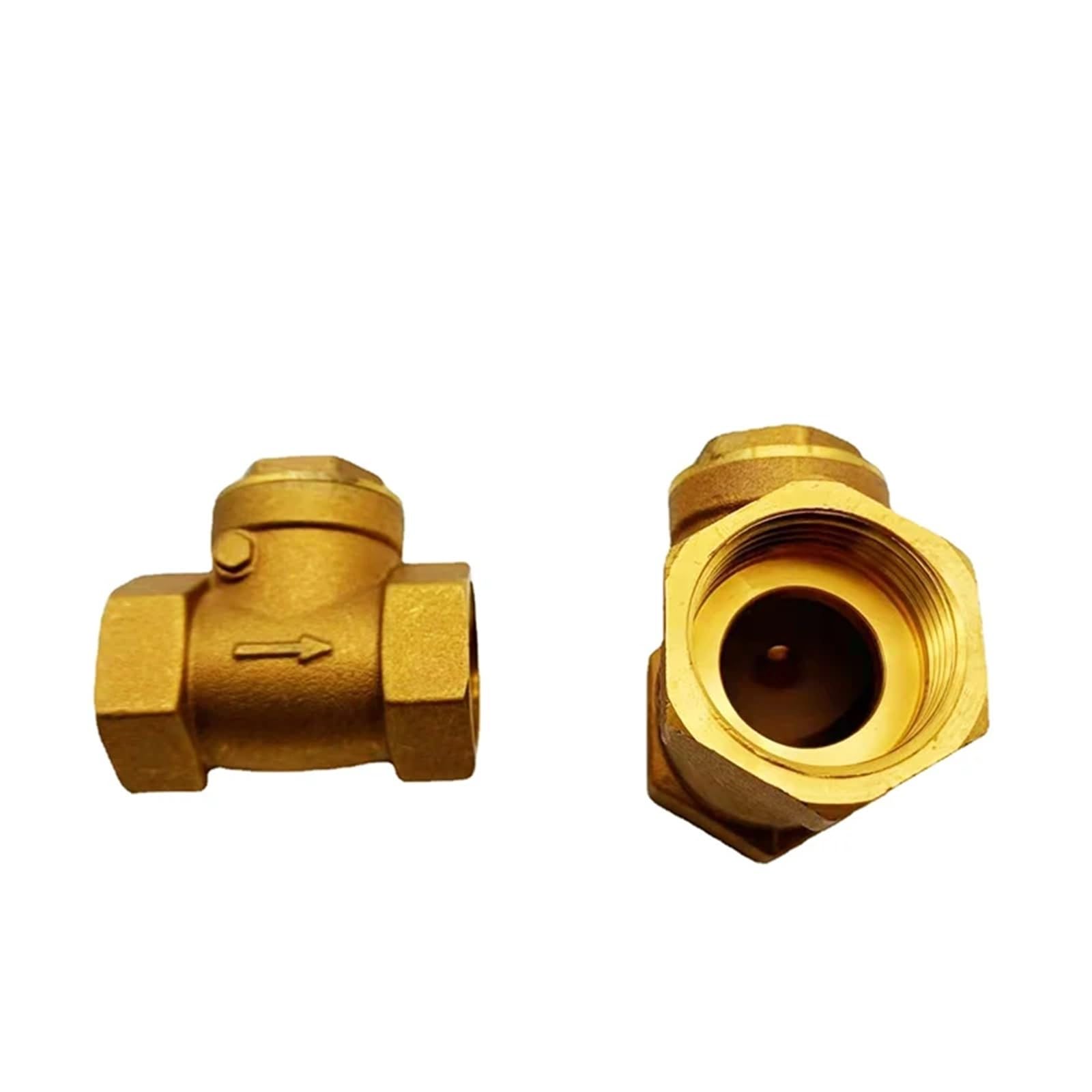 Valvola di ritegno a battente in ottone con filettatura femmina da 1/2" 3/4" 1" Valvola di non ritorno unidirezionale for acquario Valvola a galleggiante 1-1/4" 1-1/2" 2"(3/4")