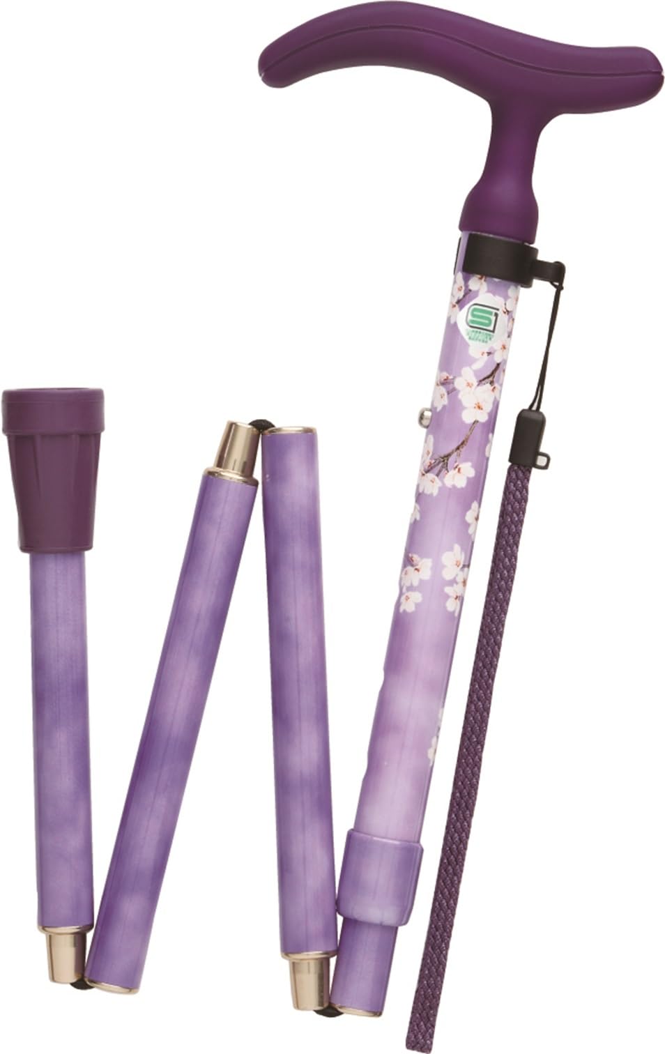 4977626733697 【5個入】アクティブグレース 折畳S 桜パープル【キャンセル不可】 フジホーム ステッキ WB3753 敬老 51nB-kgHdkL.jpg