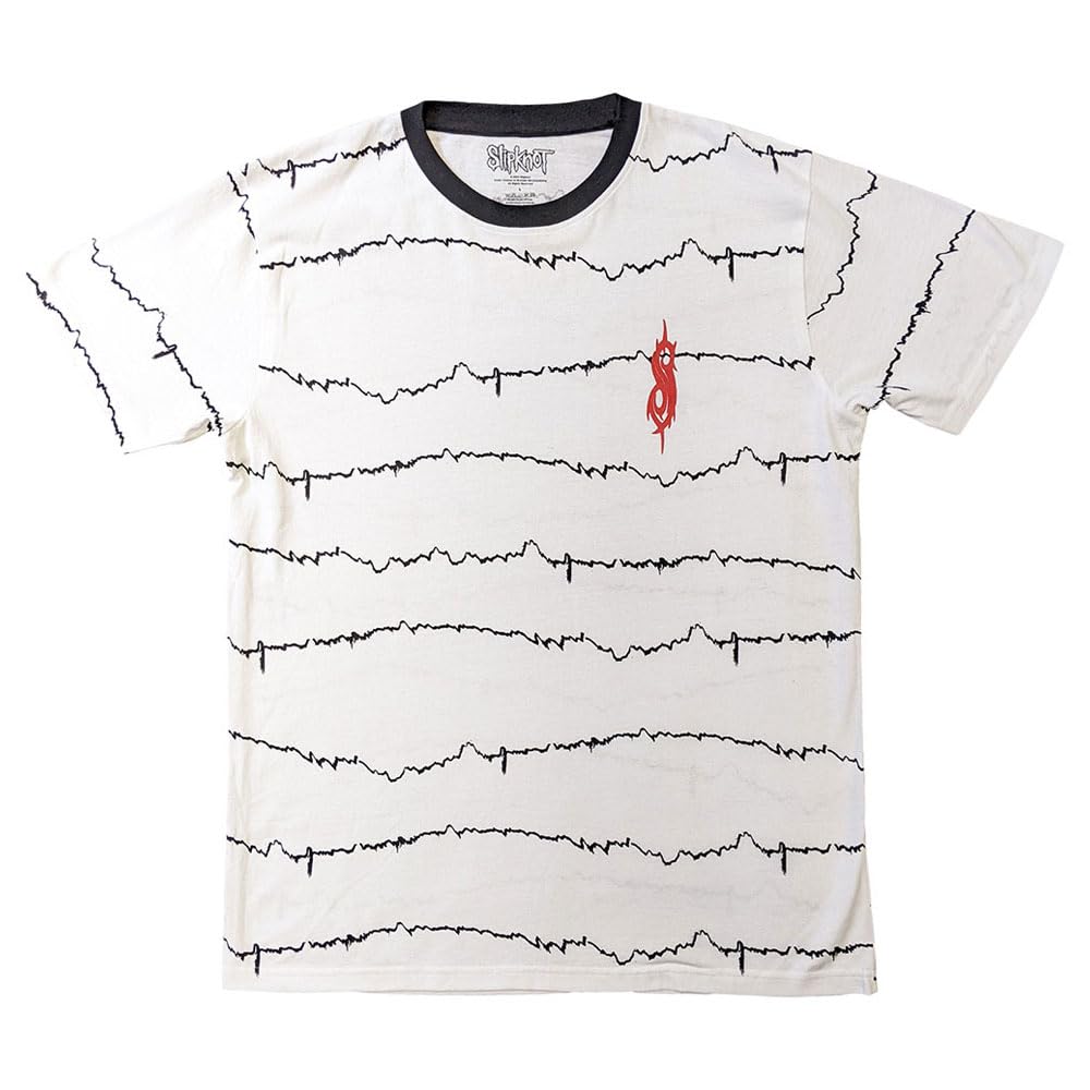 Rock Off officially licensed products Slipknot The End So Far Tribal S Barcode Ringer T Shirt S White