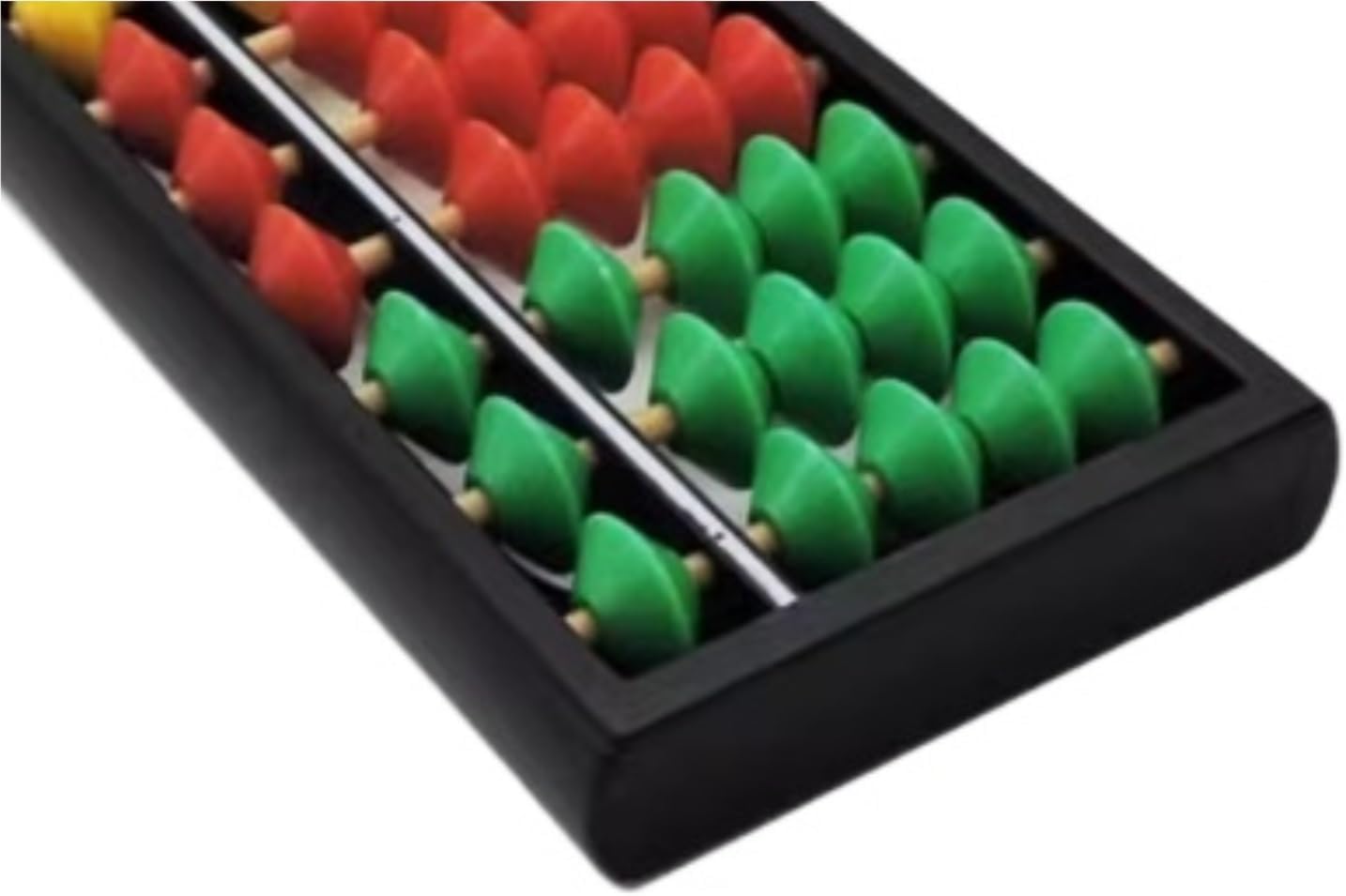 Math Abacus Educational Tool 2Pcs Abacus 15 Column Beads Mathematics Learning Arithmetic Calculating for Classroom Education Tools Office Decoration