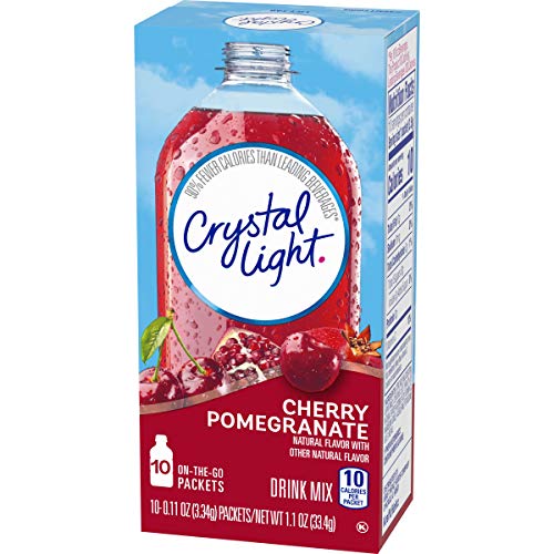 Crystal Light Natural Pomegranate Cherry Drink Mix (5 Pitcher Packets, 6 Canisters Of 10) #TOP6