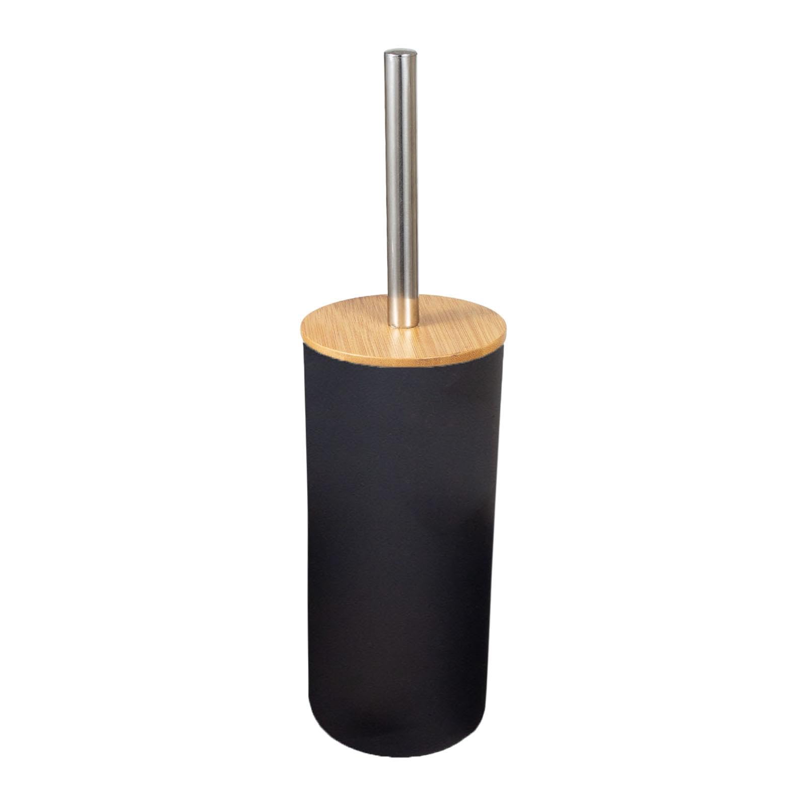 Bathroom Supplies Anti Drip Cleaning Supplies Deep Cleaning Toilet Brush Set Black 2