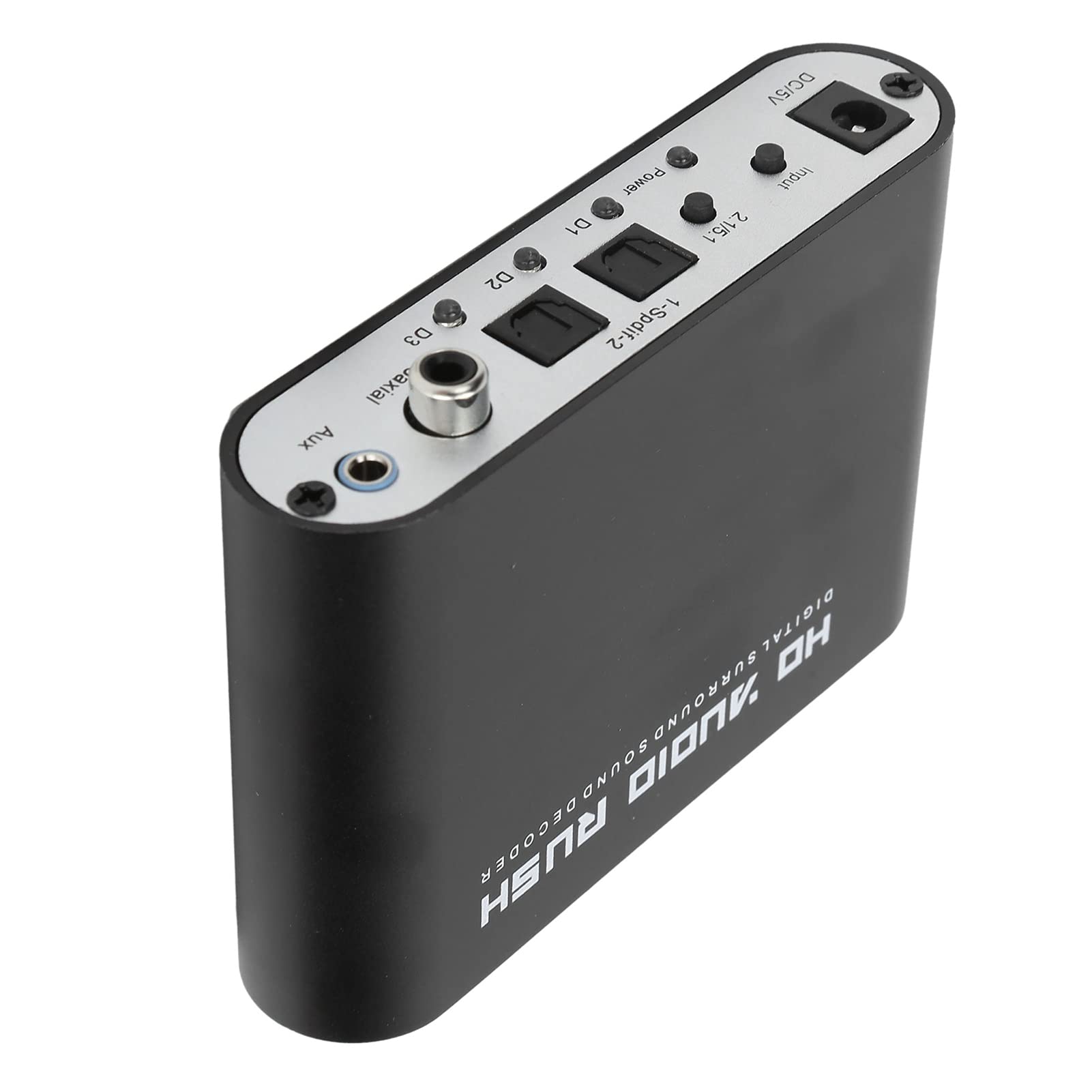KIMISS Convertisseur audio numérique 5,1 CH, pour cinéma et salle de concert, décodeur AC-3 avec optique/coaxial, sortie analogique, idéal pour home cinéma