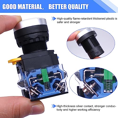 Taiss/2 pz 22 mm montaggio a pannello 10A 440V 1NO...