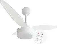 Ventilador de Teto Silent Inverter Bivolt Luminária Led 18w Controle Remoto Total