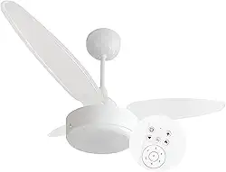 Ventilador de Teto Silent Inverter Bivolt Luminária Led 18w Controle Remoto Total