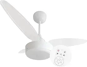Ventilador de Teto Silent Inverter Bivolt Luminária Led 18w Controle Remoto Total