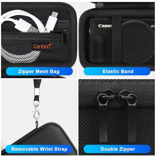 Funda Dura para Cámara Canon PowerShot G7 X Mark II Negra miniatura 5