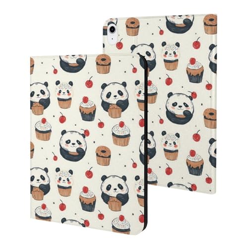 Étui iPad 10e génération mignon panda idéal pour lire et cuisiner en famille