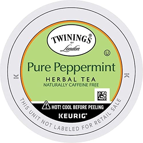 Twinings Pure Peppermint Tea K-Cups for Keurig, 12 Count (Pack of 6)