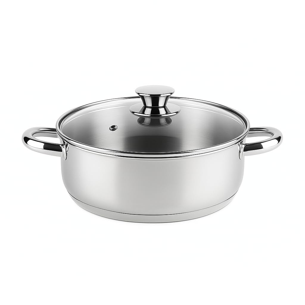 HENDI Kookpan laag - roestvast staal - 12 liter - diameter 32 cm x