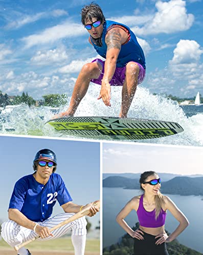 BEACOOL Polarized Sports Sunglasses for Men Women Youth Motorcycle Safety Driving Riding Military Goggles TAC Glasses 6