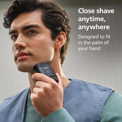 Image of Philips Norelco Shaver 500 Series - Compact Electric Shaver, Lift & Cut System, SteelPrecision Blades, 3D Floating Heads, Wet & Dry Shave, Travel Case, Travel Lock, Magnetic Cap, Model S591 /94