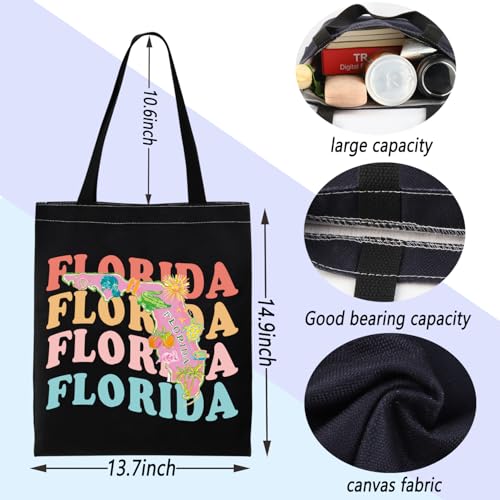 Image of ENSIANTH Florida State Map Tote - Vacation Gift, Tourism Shoulder Bag