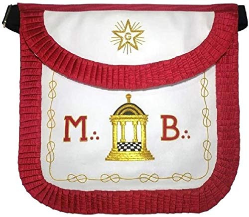 Tablier rond maçonnique Scottish Rite pour remplacer son décors Master Mason usé