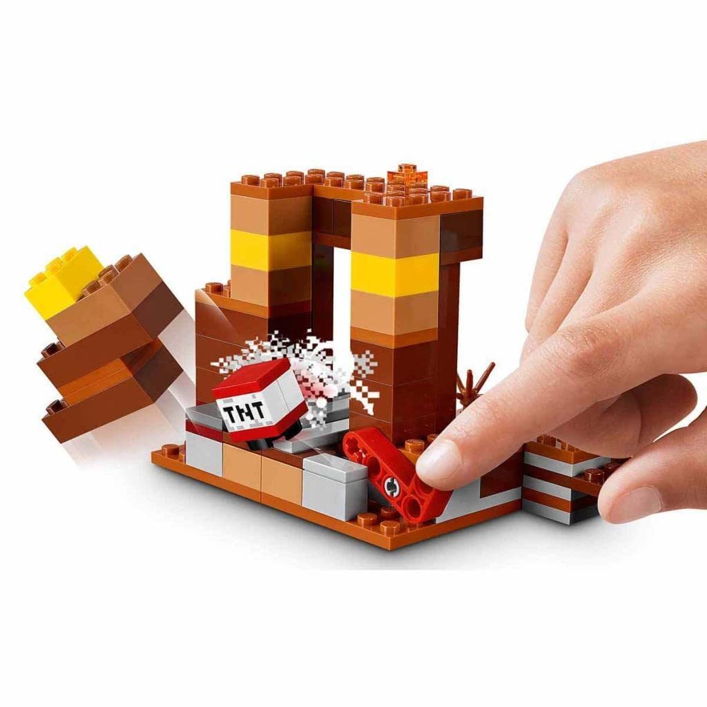 LEGO Minecraft 21167 Punkt handlowy z kolekcjonerskimi figurkami Steve’a i szkieletu (201 elementów)