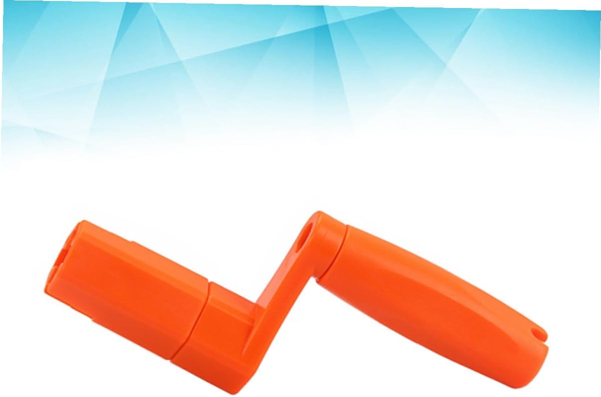 Multifunctional Orange Guitar String Winder with Hexagonal Drill Bit Adapter and Bridge Pin Puller for Acoustic Electric Bass Mandolin Banjo Dobro and Ukulele String Instruments