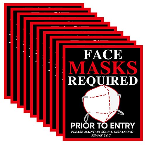 10 Pack 10"x12" Social Distancing Sign Stickers Decal for Doors Windows Walls Maintain Social Distancing Poster for Grocery Stores, Dr. Offices, Hospitals, School and So On 10 Pack 10"x12" Social Distancing Sign Stickers Decal for Doors Windows Walls Maintain Social Distancing Poster for Grocery Stores, Dr. Offices, Hospitals, School and So On