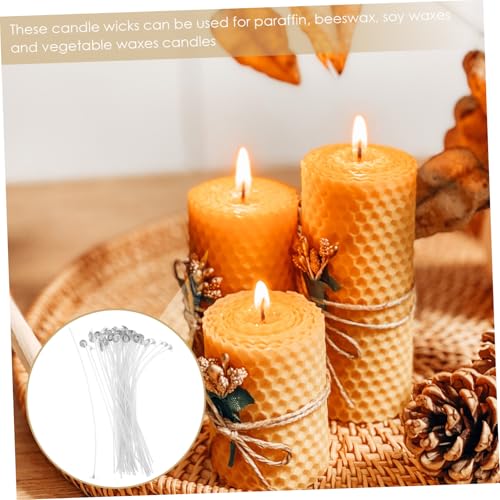 50 piezas de mechas de algodón para velas miniatura 4