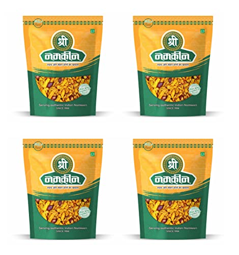 Image of Shree Namkeen Charkha Mixture - Indore's Special - Spicy Treat (Pack of 4)