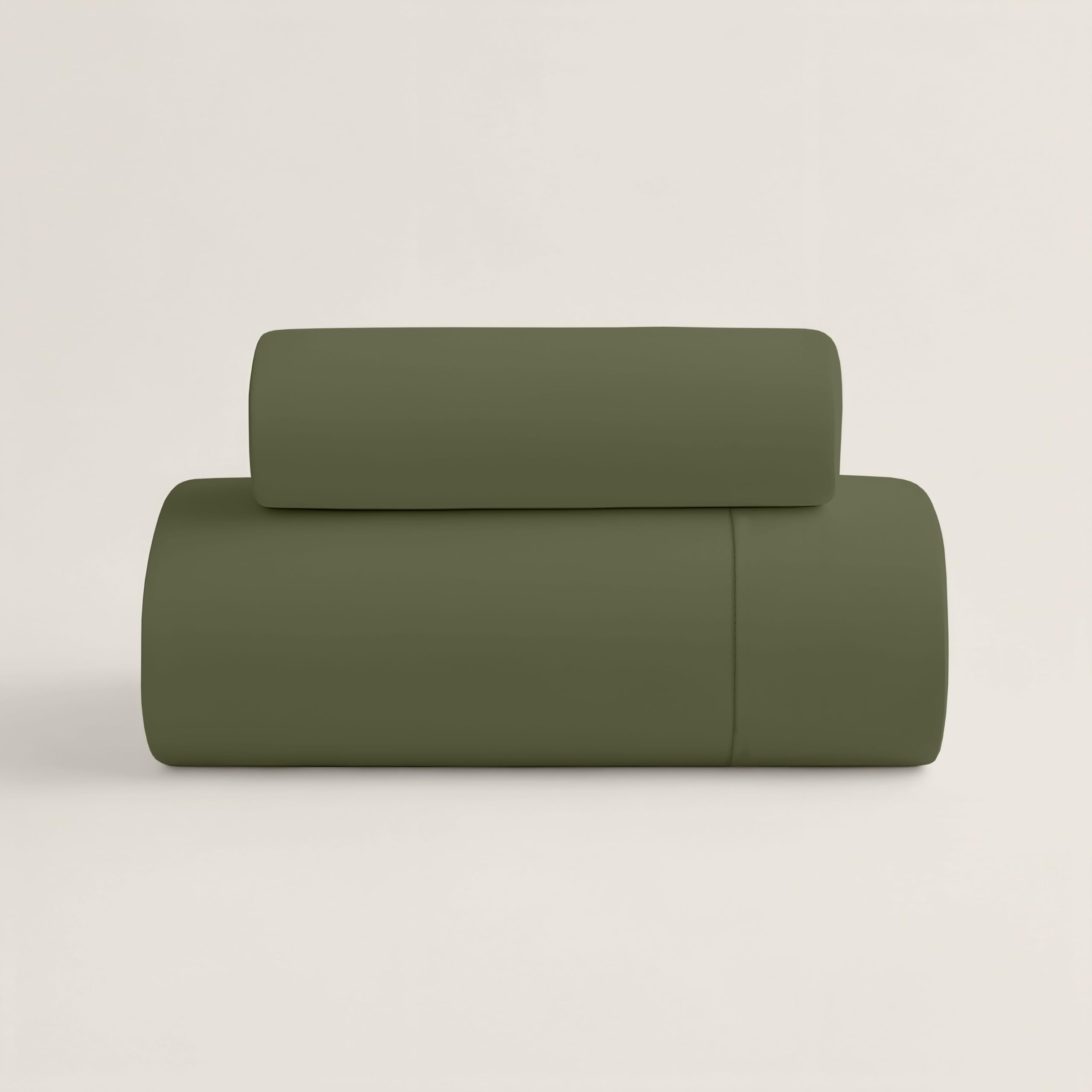 NATURALS - Funda Nórdica Lisa Cama 150-100% Algodón Suave y Transpirable - Cierre de Botones - Funda Nórdica 240x220 cm + 2 Fundas Almohada 45x90 cm - Botella - Fabricado en España