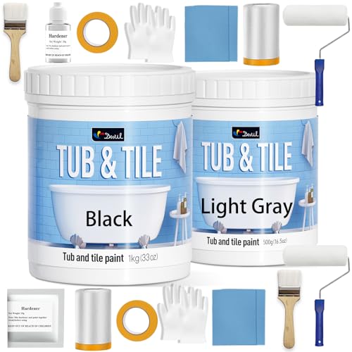 DWIL Light Gray 0.5kg & Black 1kg Combination 2 Sets of Tools
