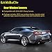 LitMiRaCle Rear Window Louvers for Chevrolet Camaro, External Accessories Sun Shade Windshield Cover Compatible with Chevy Camaro 2016 2017 2018 2019 2020 2021 2022, Carbon Fiber