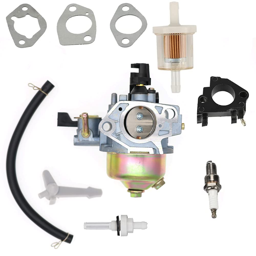 Carburetor fit for CH3 DEK Brush Master Gasoline Chipper Shredder 401CC/11HP/13HP Engine with Gaskets Fuel Filter Spark Plug Kit